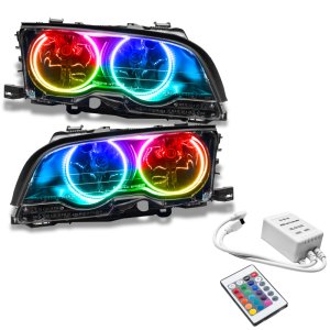 BMW 3 Series Headlight Assemblies - ORACLE Lighting - Halogen, ColorSHIFT w/ Simple Controller - `99-`01